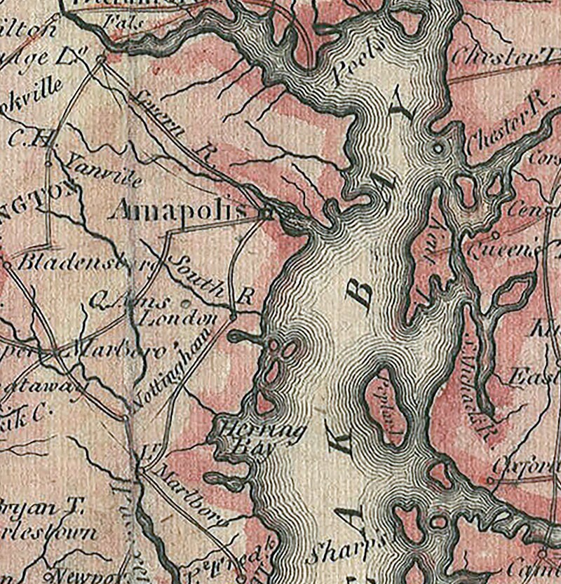 1813 Map of Maryland
