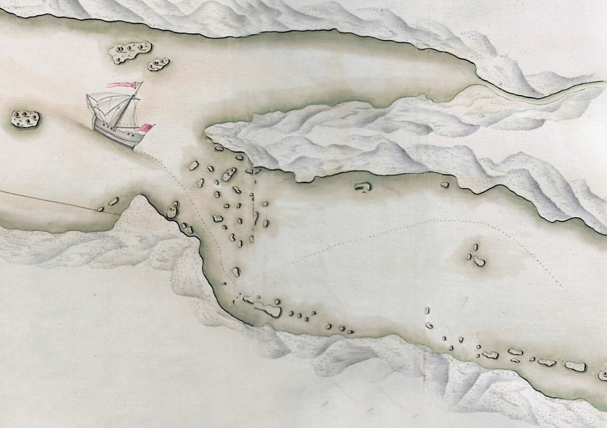 1756 Map of Lake George New York