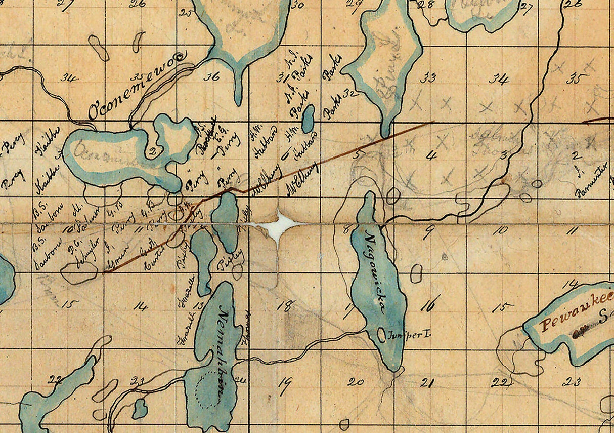 1800s Map of Milwaukee County Wisconsin