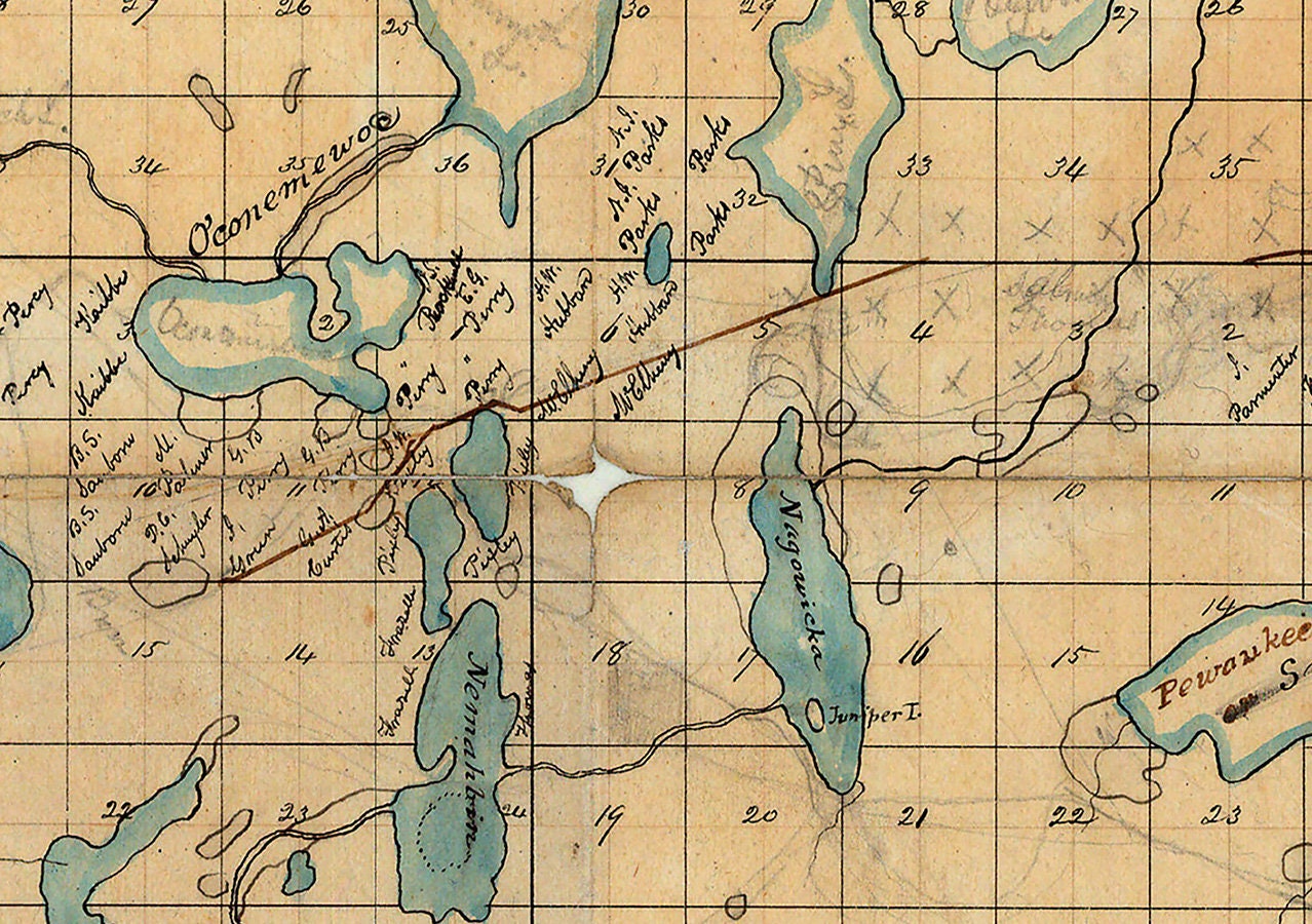 1800s Map of Milwaukee County Wisconsin