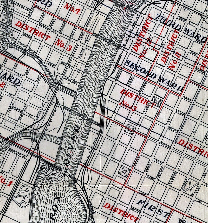 1900 Map of Green Bay Wisconsin