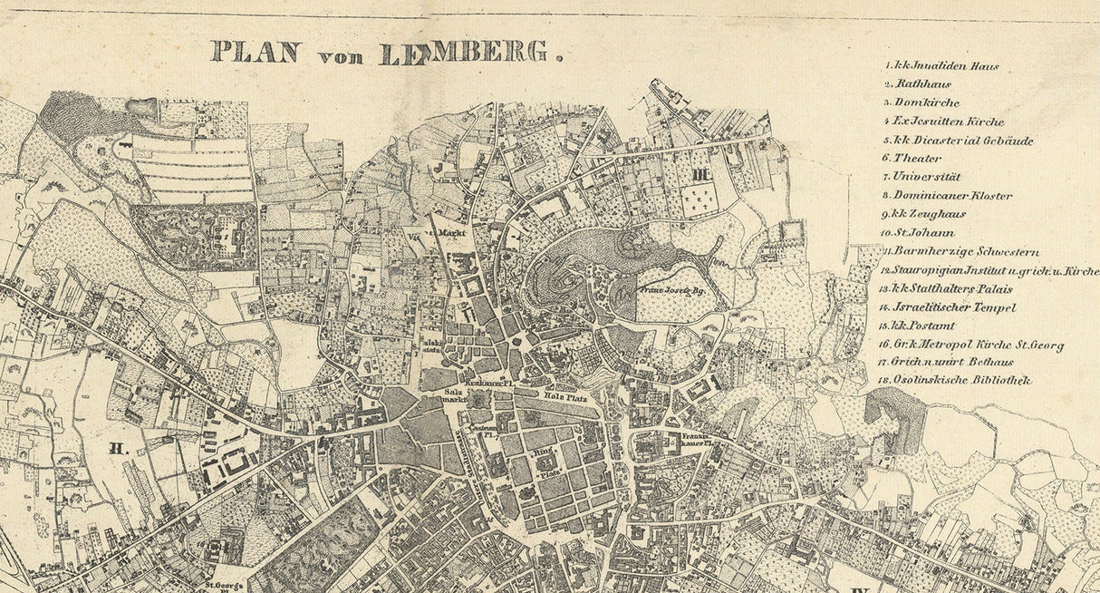1878 Map of Galicia Lodomeria and Bukowina Galizien Crown Land