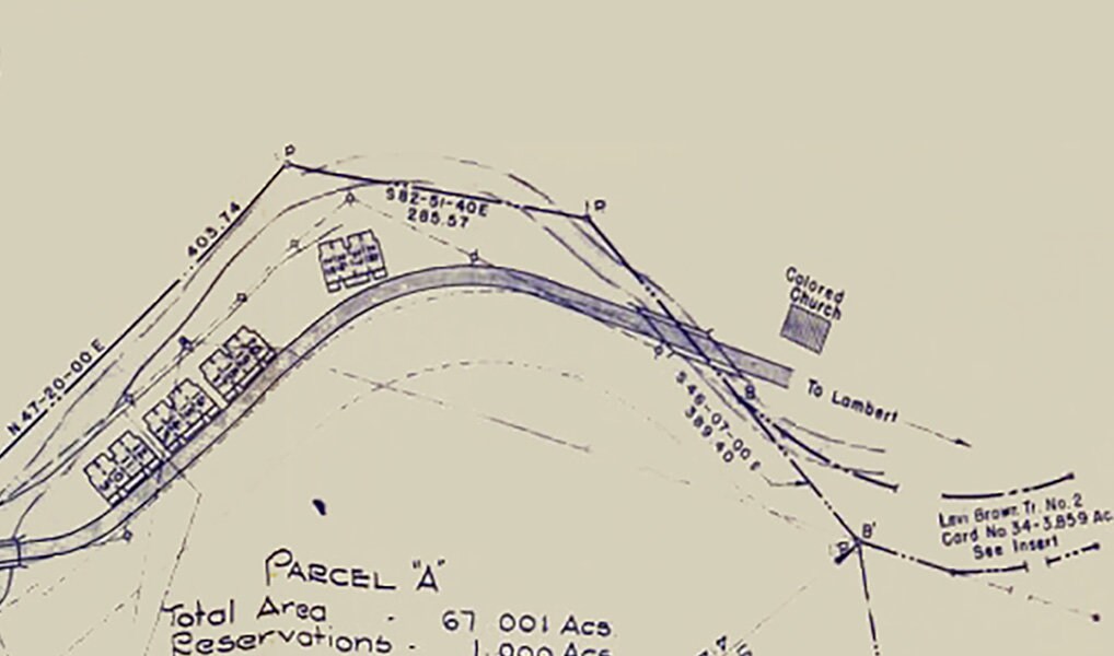 1947 Map of Gates Fayette County Pennsylvania