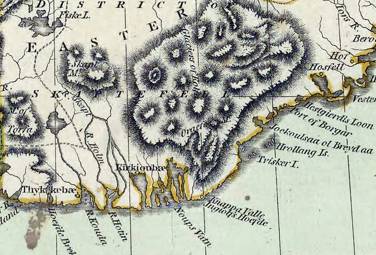 1813 Map of Iceland