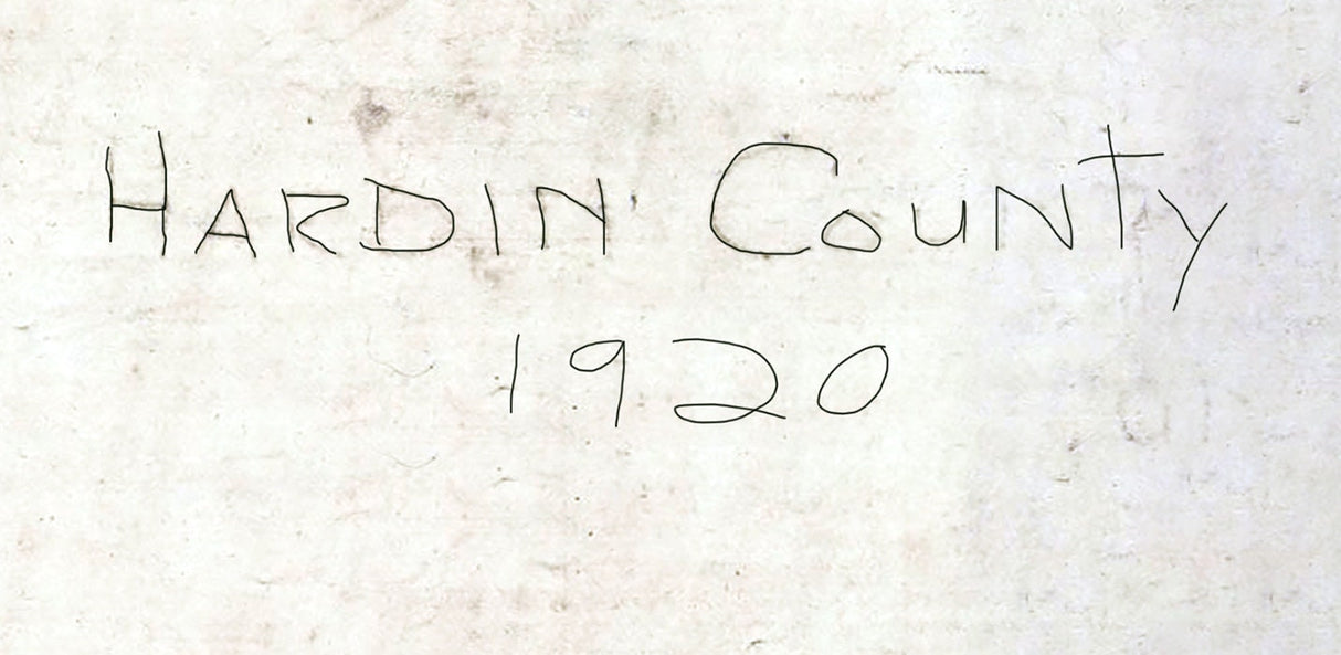 1920 Map of Hardin County Tennessee