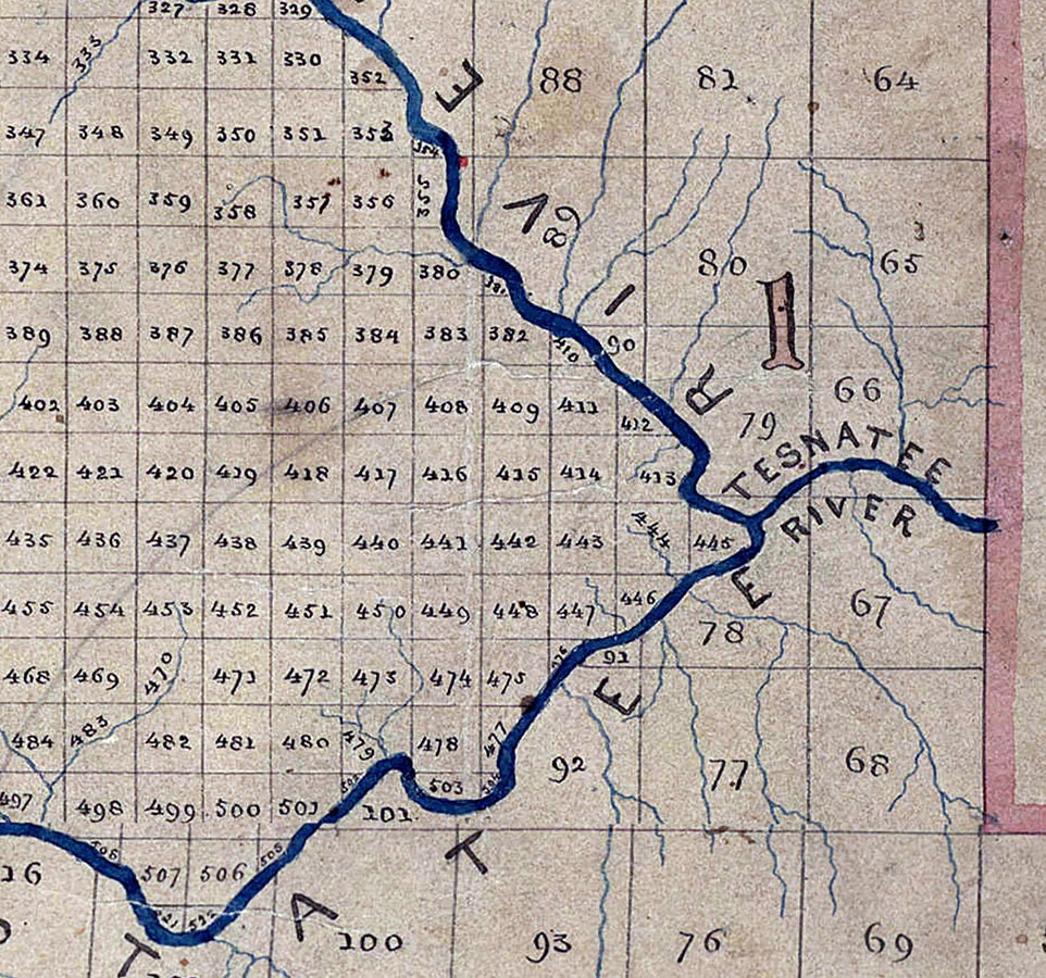 1871 Map of Lumpkin County Georgia