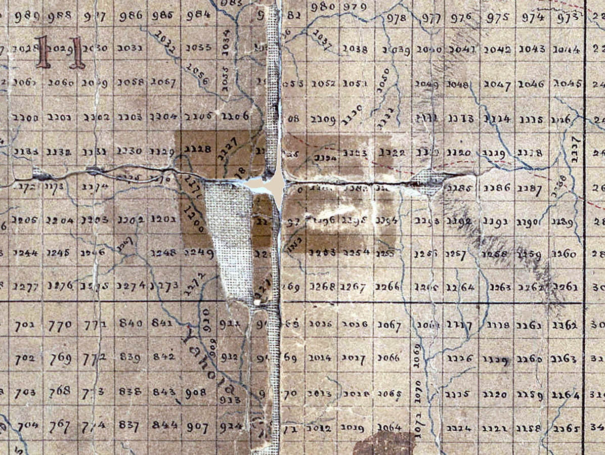 1871 Map of Lumpkin County Georgia