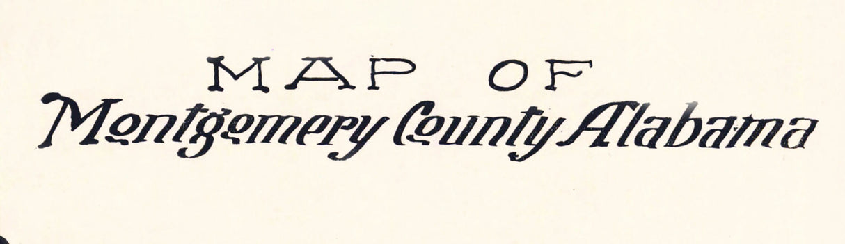 1918 Map of Montgomery County Alabama