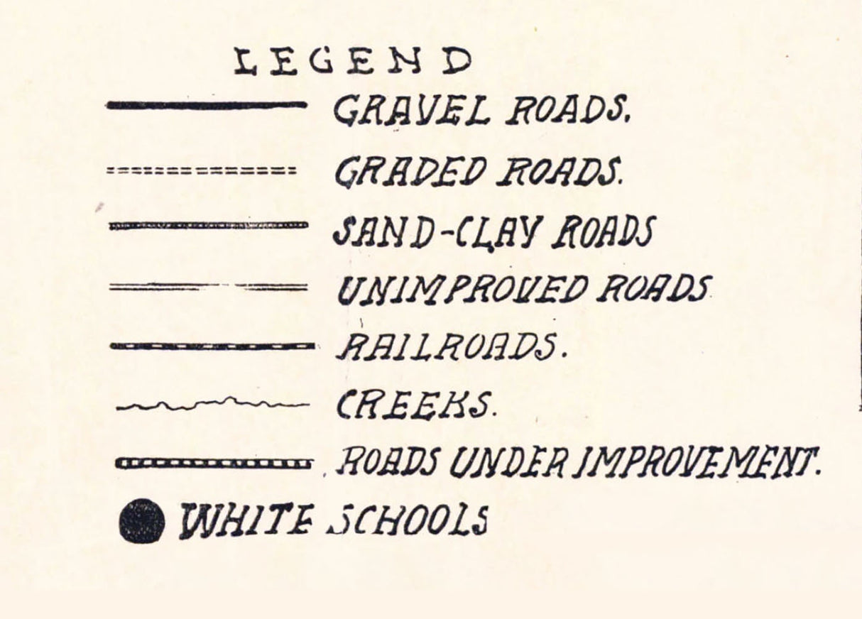 1918 Map of Montgomery County Alabama