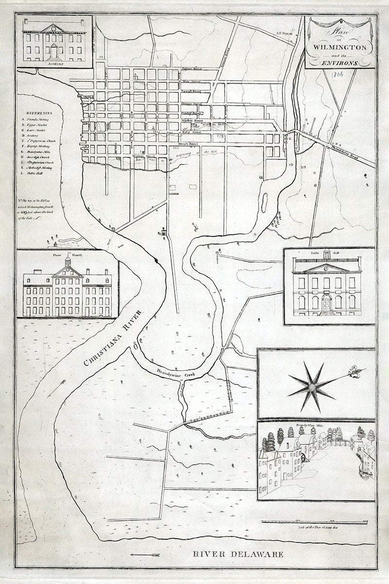 1804 Plan of Wilmington Delaware