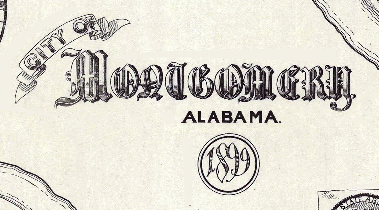 1899 Map of Montgomery Alabama