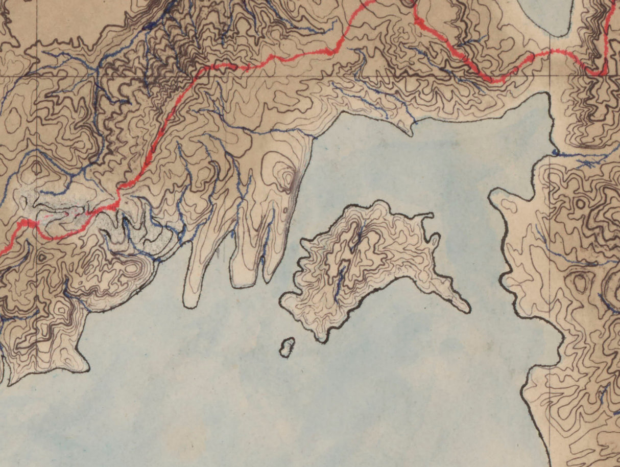 1800s Map of Lake Mono California