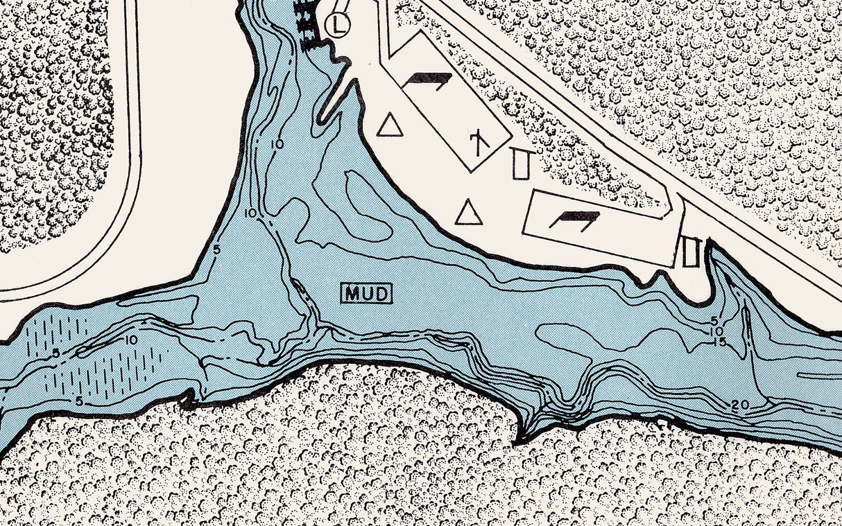 1961 Map of Dow Lake Athens County Ohio
