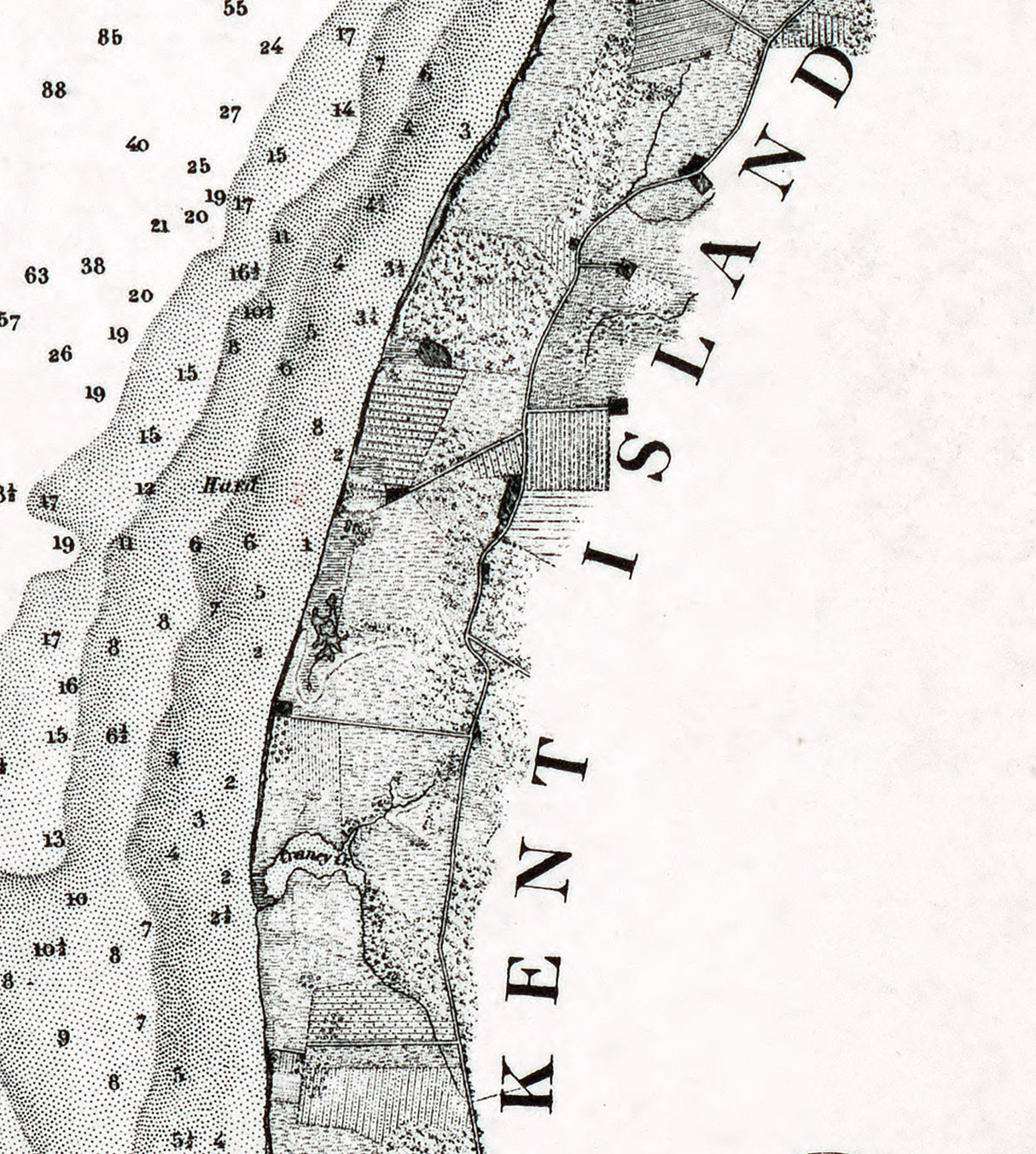1846 Map of the Harbor of Annapolis Maryland
