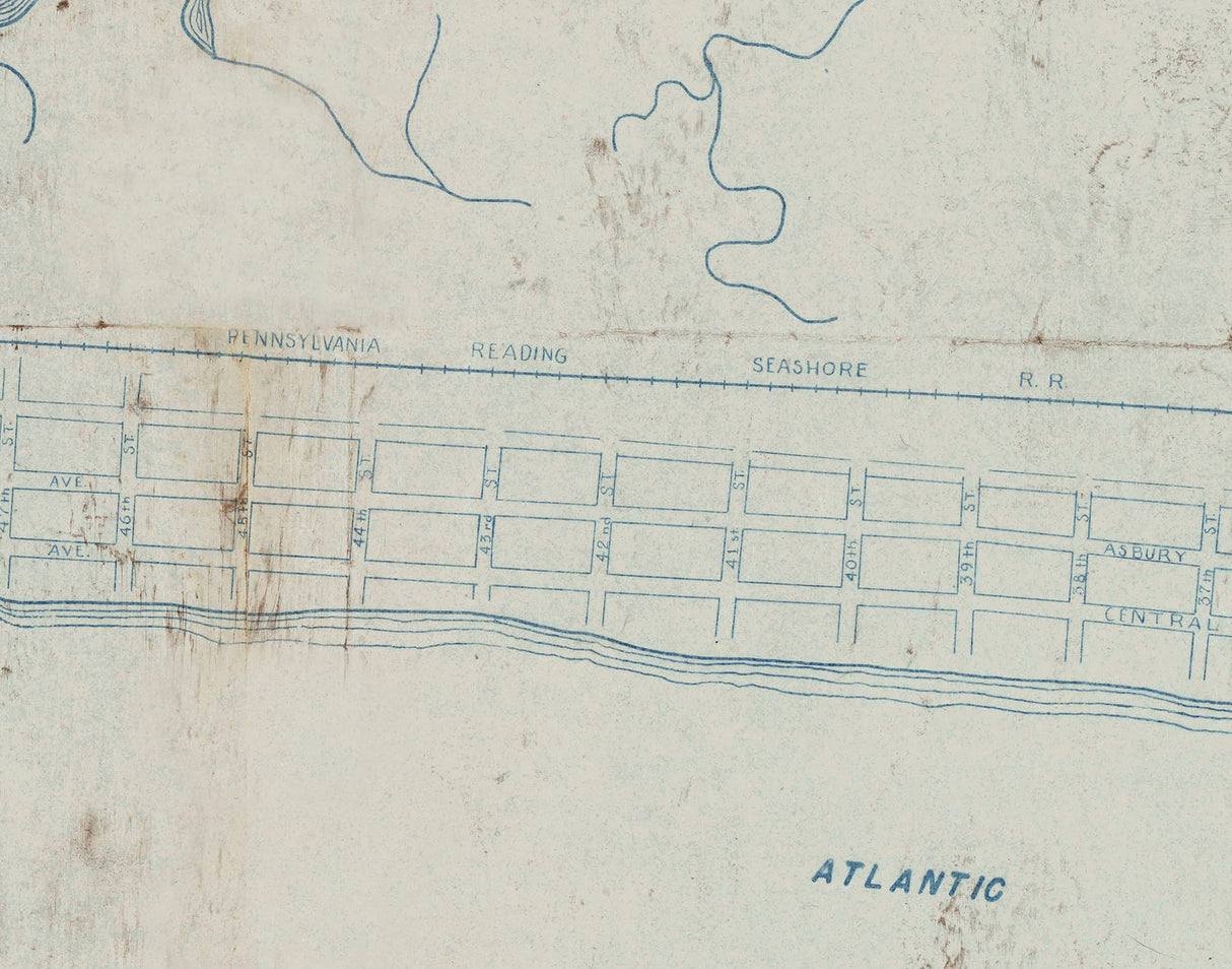 1949 Map of Ocean City New Jersey