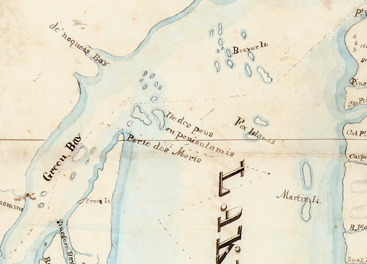 1819 Map of the Michigan Territory and the Great Lakes