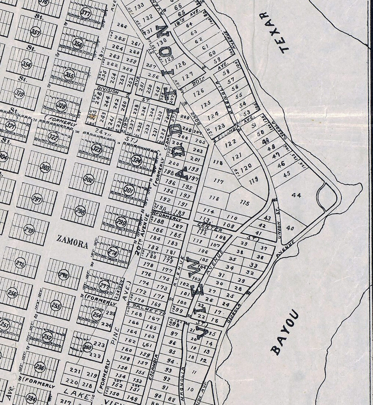 1906 Map of Pensacola Florida