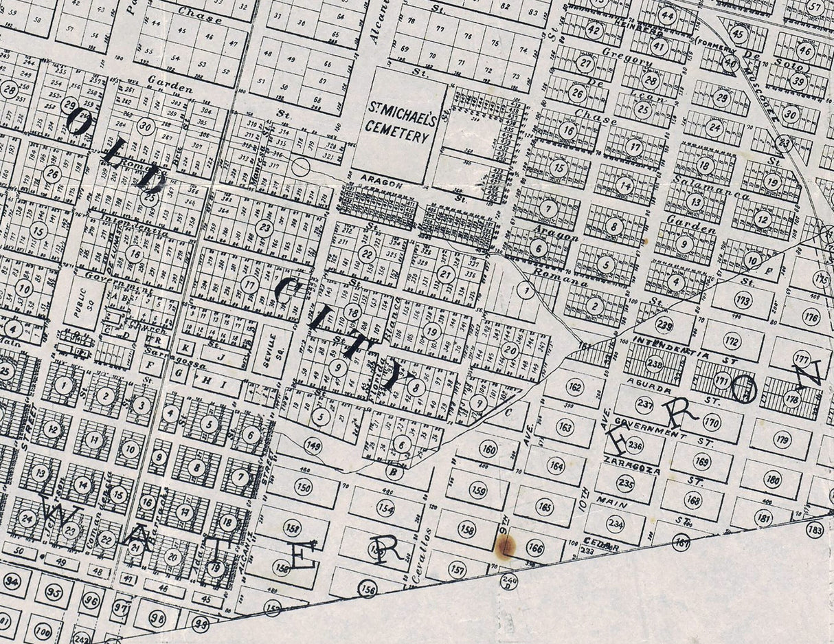 1906 Map of Pensacola Florida