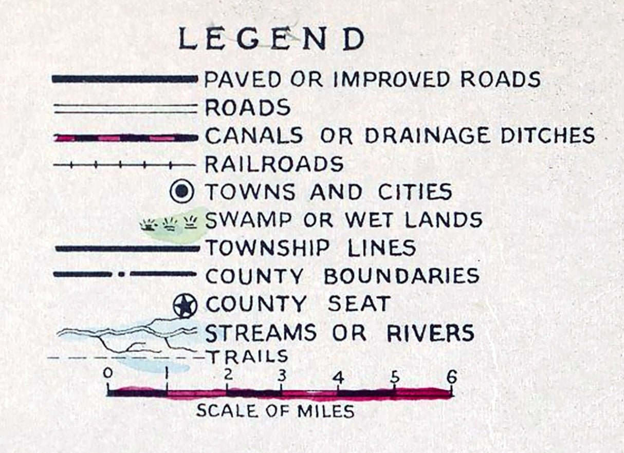 1926 Map of Palm Beach County Florida