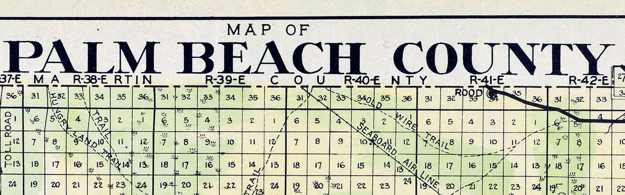 1926 Map of Palm Beach County Florida