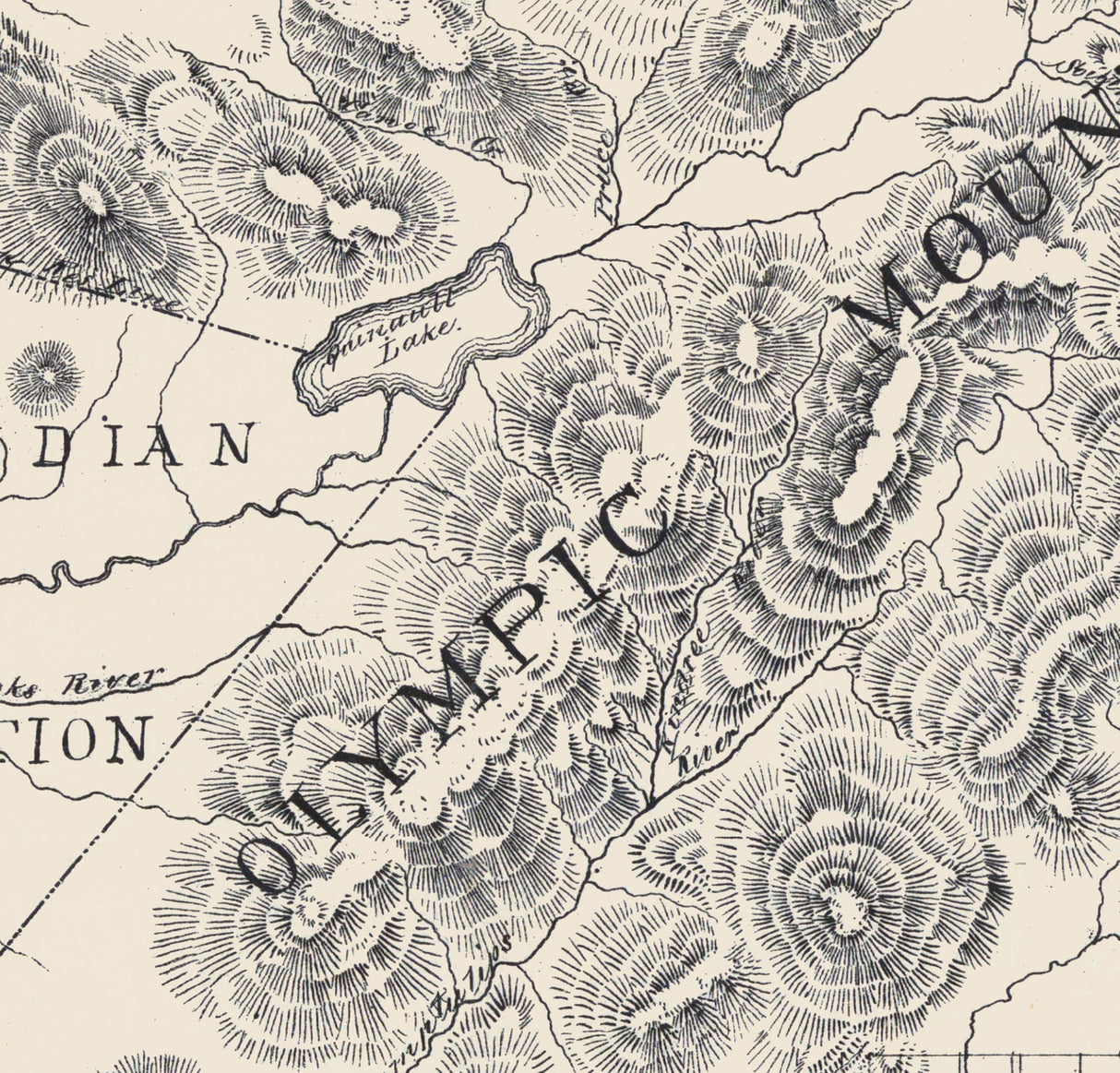 1892 Map of Chehalis County Washington