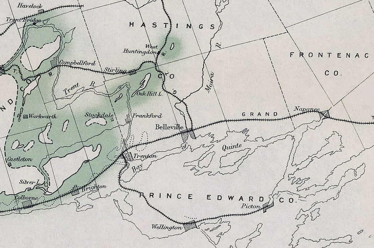 1904 Map of Lake Iroquois Canada