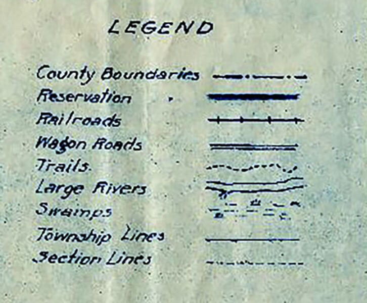 1917 Map of Mason County Washington