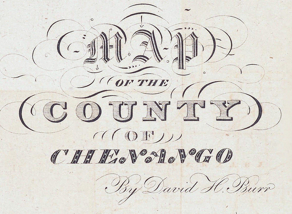 1829 Map of Chenango County New York