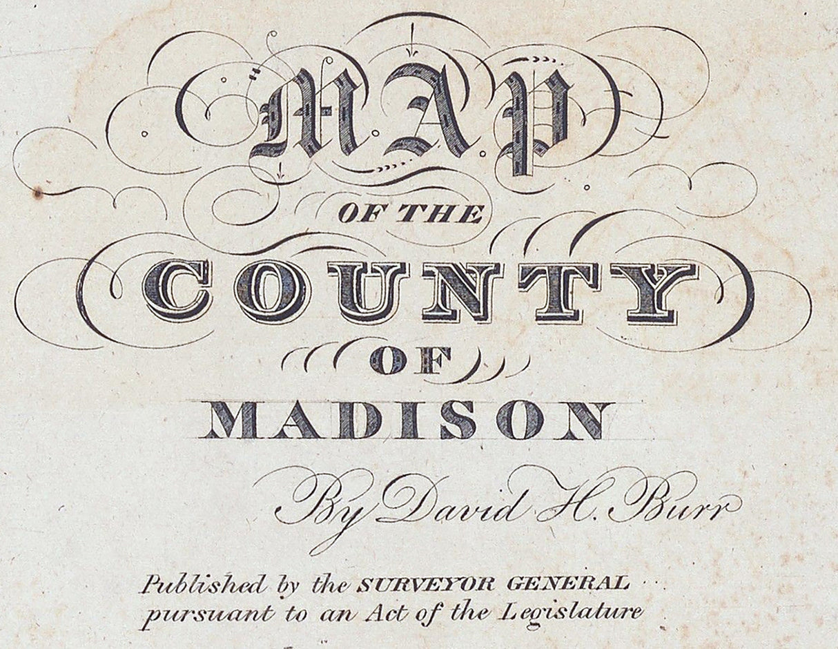1829 Map of Madison County New York