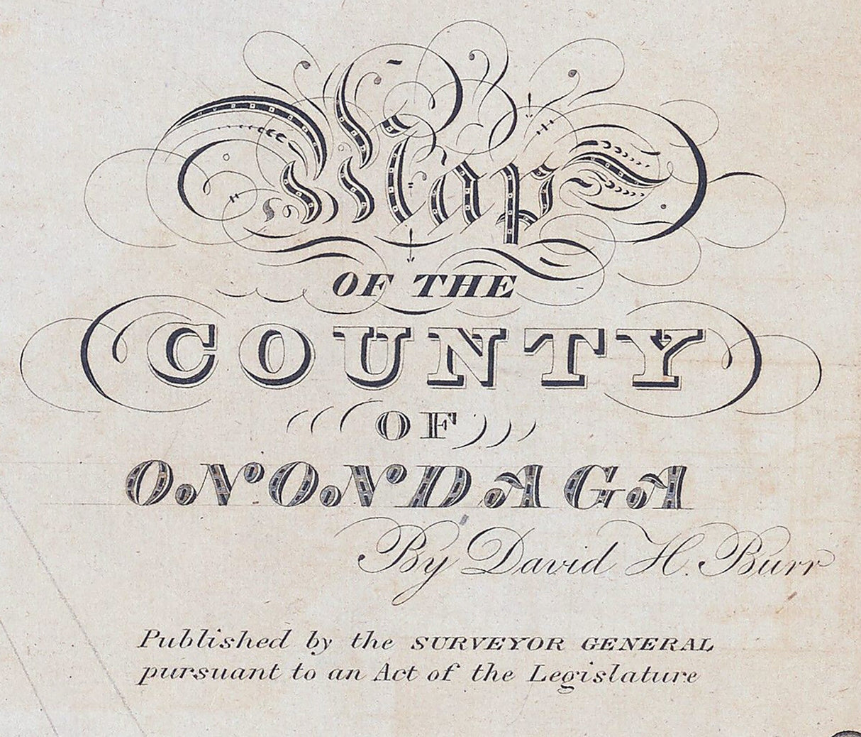1829 Map of Onondaga County New York