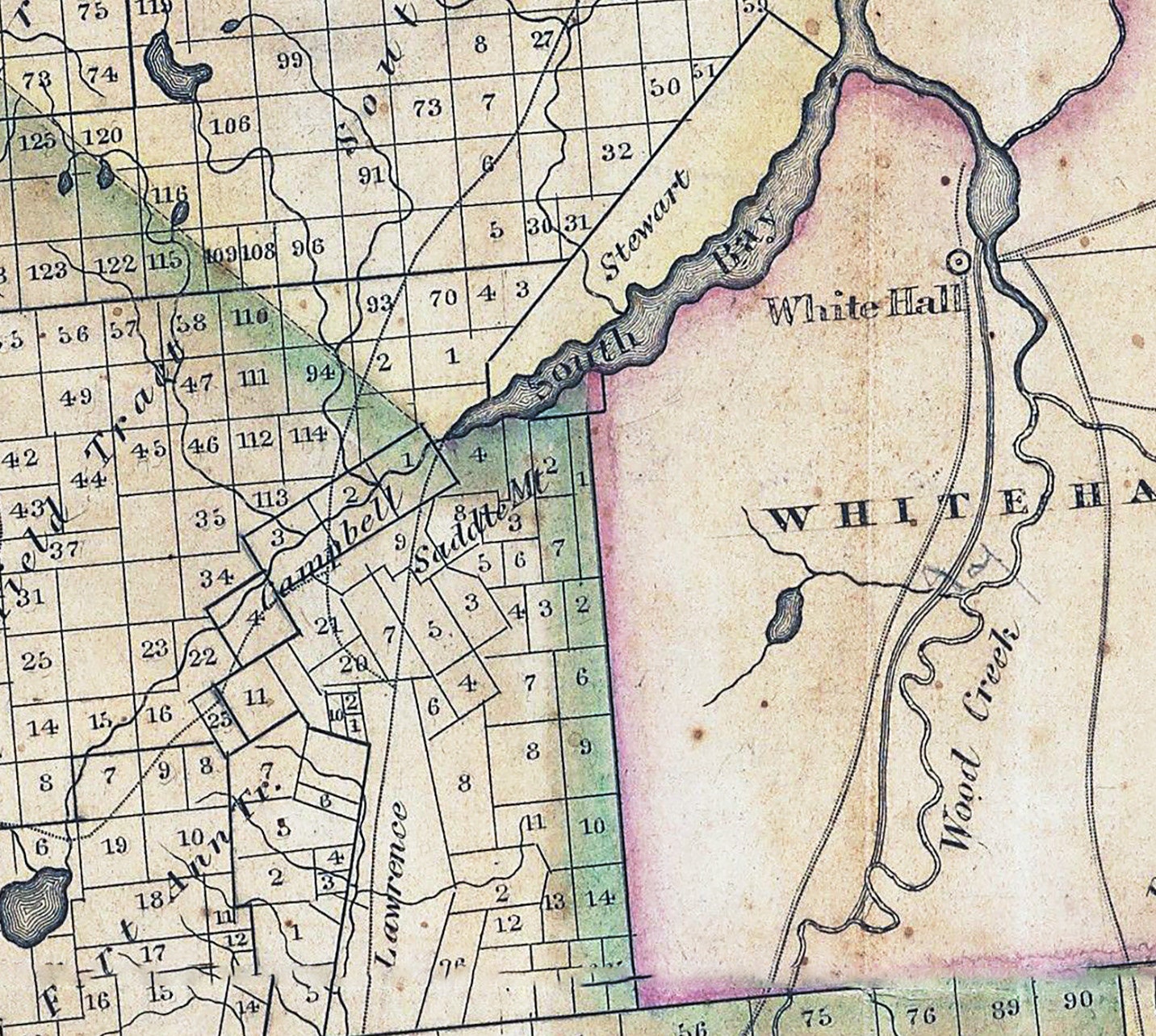 1829 Map of Washington County New York