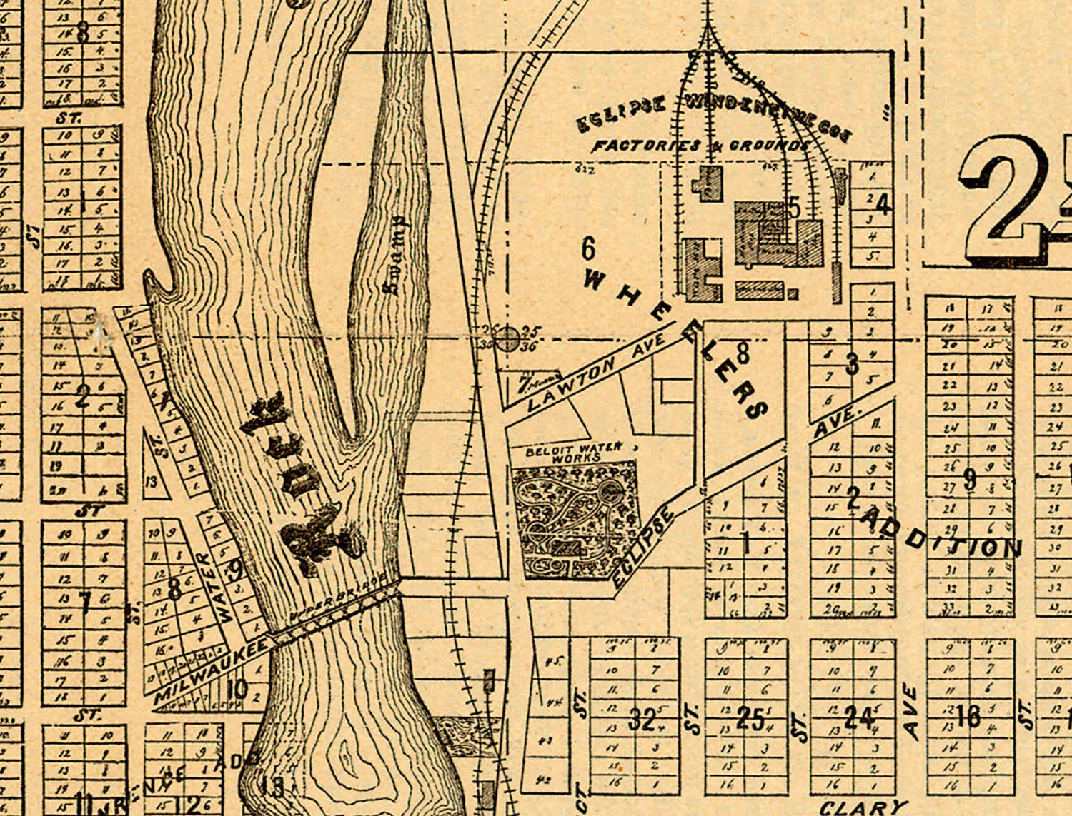 1887 Map of Beloit Wisconsin