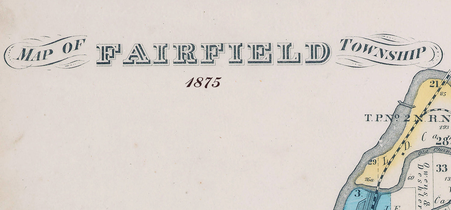 1875 Map of Fairfield Township Butler County Ohio