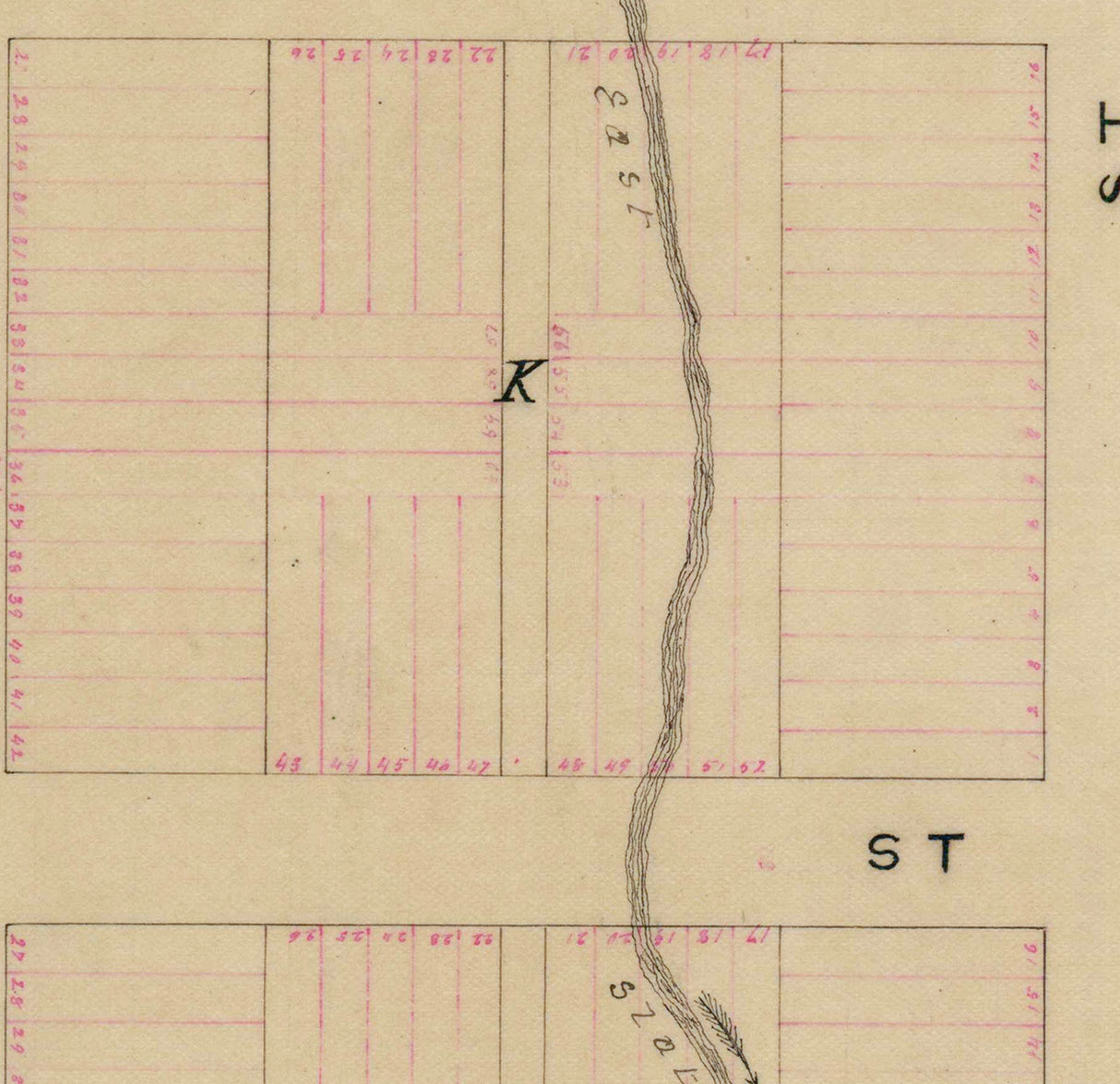 1881 Map of Hidalgo Gunnison County Colorado