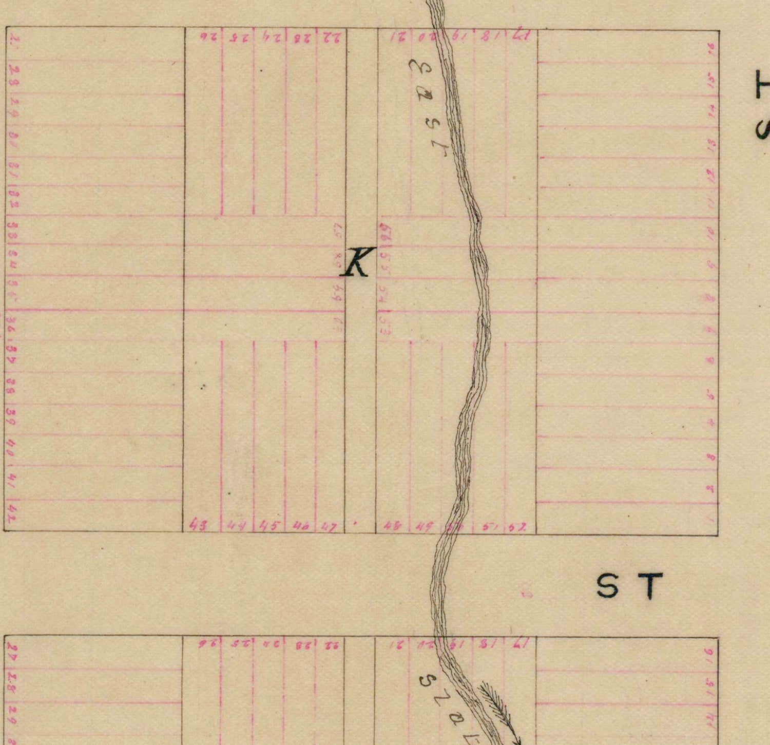 1881 Map of Hidalgo Gunnison County Colorado