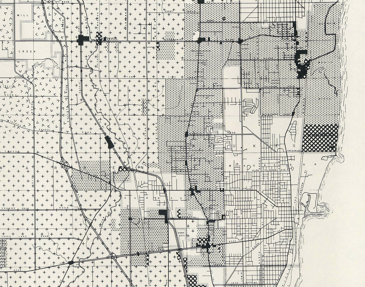1959 Map of Lake County Illinois