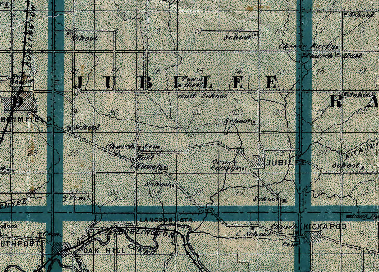 1908 Map of Peoria County Illinois