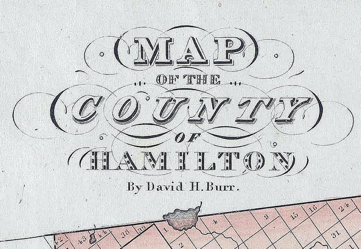 1839 Map of Hamilton County New York
