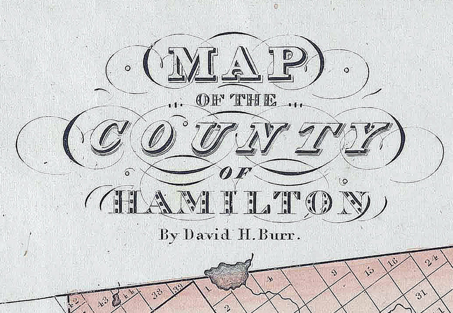 1839 Map of Hamilton County New York