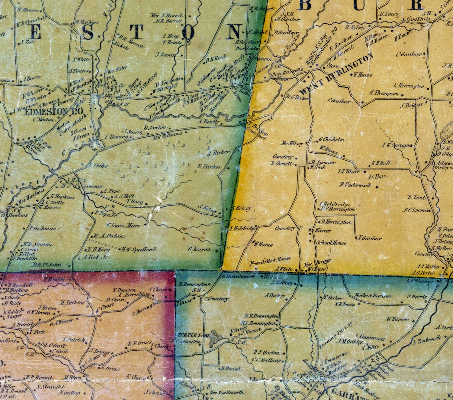 1856 Map of Otsego County New York