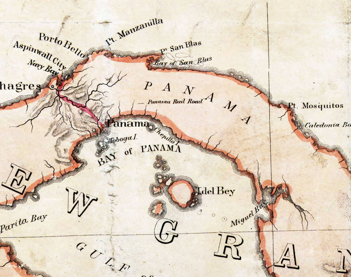 1856 Map of Central America