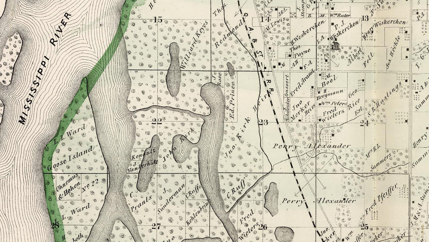 1872 Map of Melrose Township Adams County Illinois