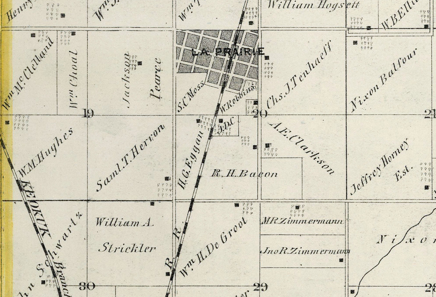 1872 Map of Northeast Township Adams County Illinois