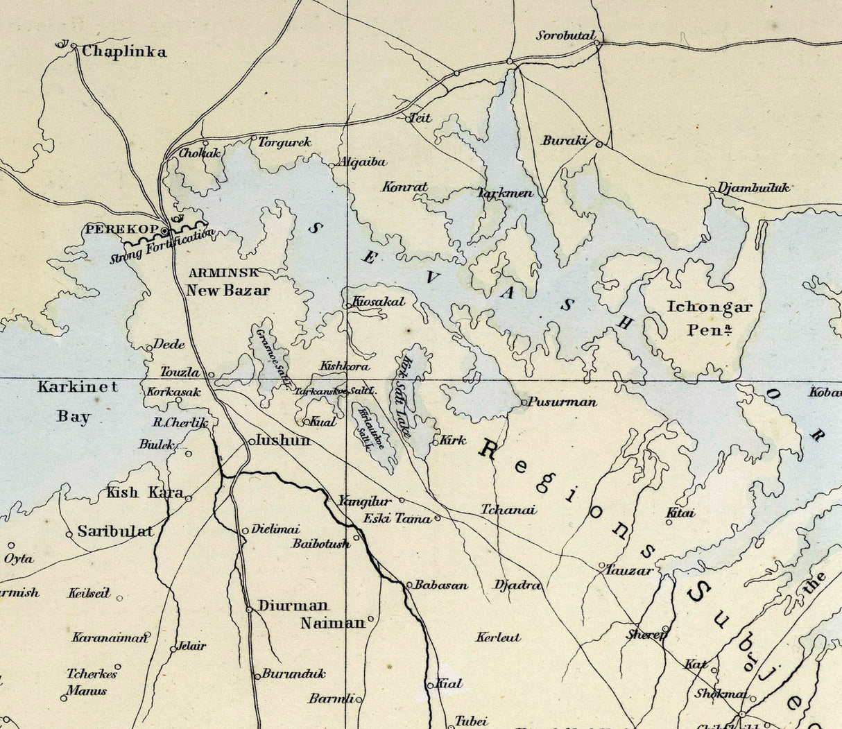 1860 Map of Crimea