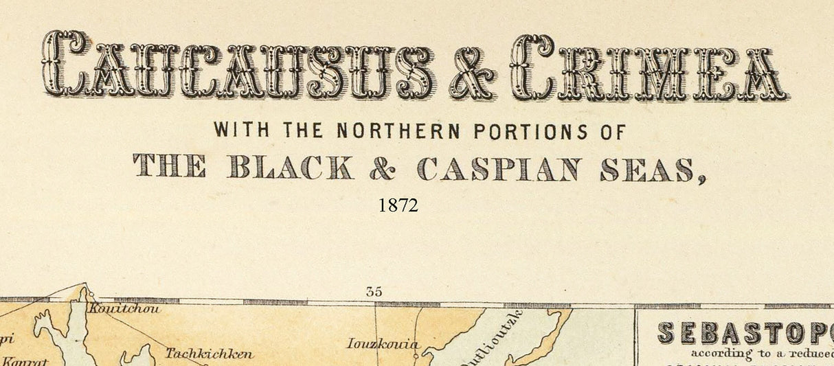 1872 Map of Crimea