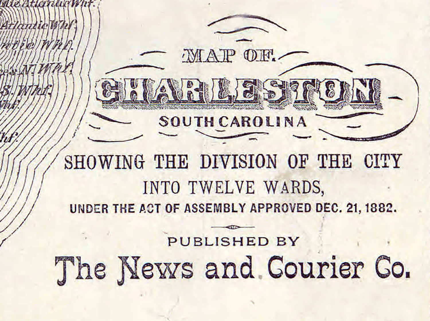 1883 Map of Charleston South Carolina