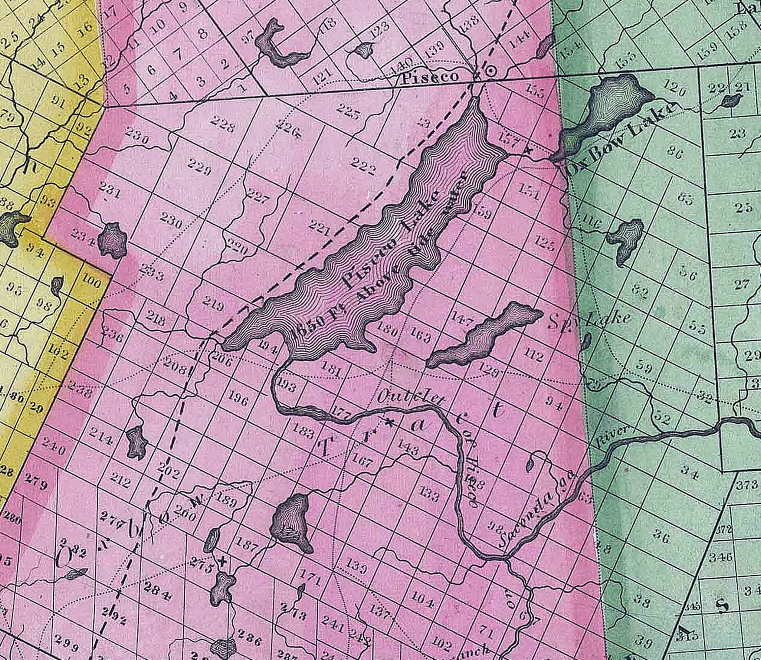 1839 Map of Hamilton County New York