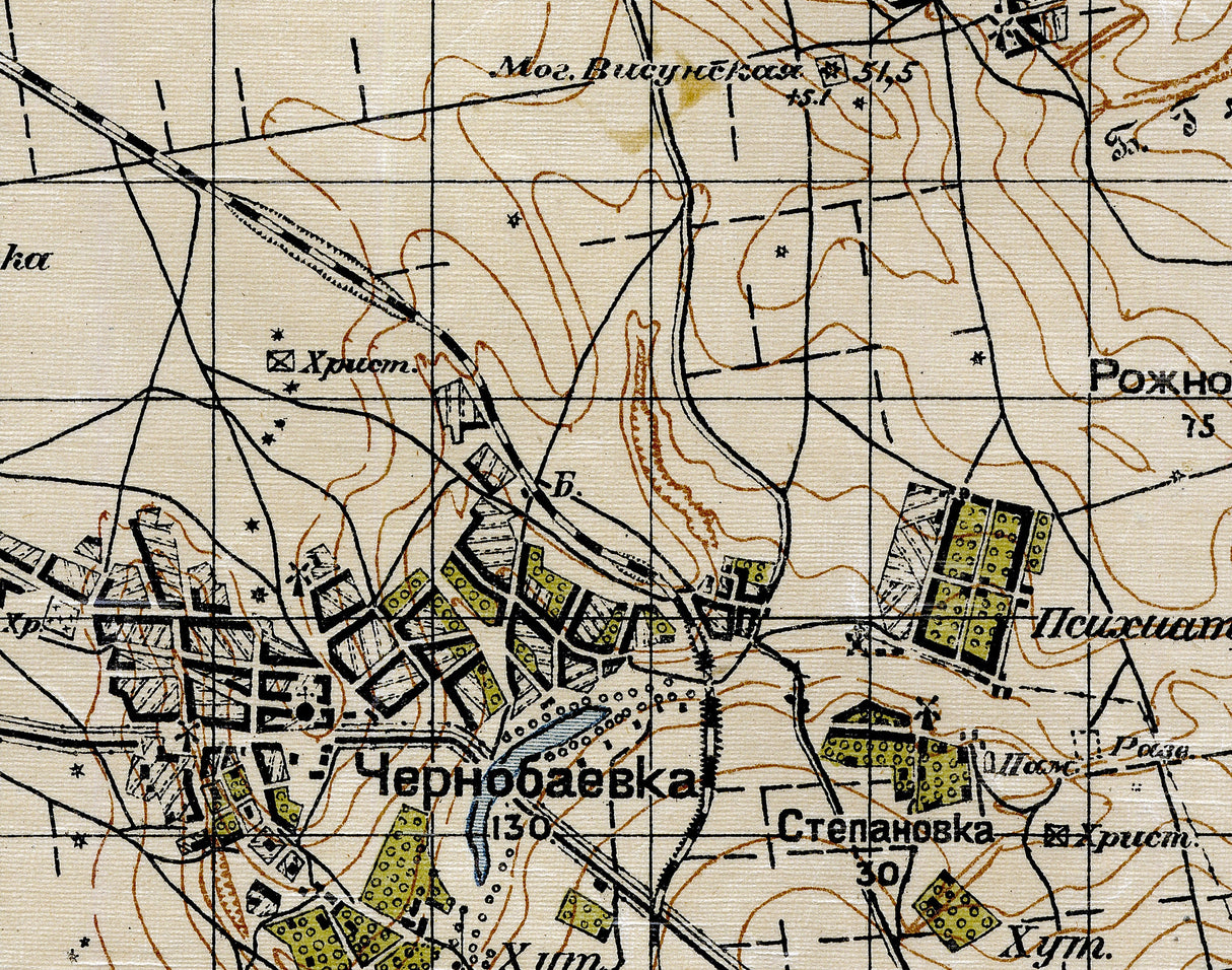 1932 Map of Muzykivka Kherson Oblast Ukraine