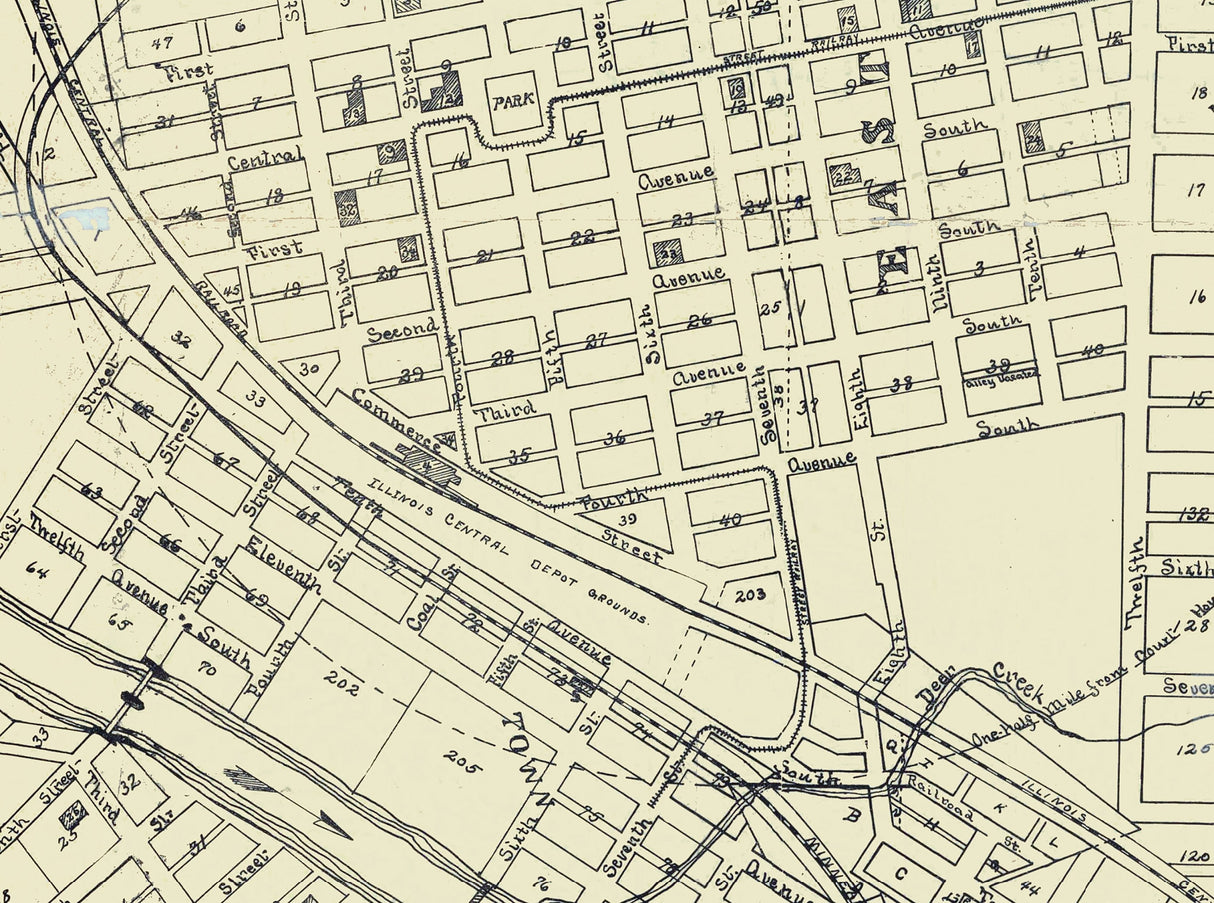 1896 Map of Fort Dodge Iowa