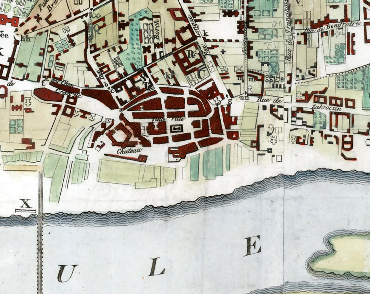 1796 Map of Warsaw Poland